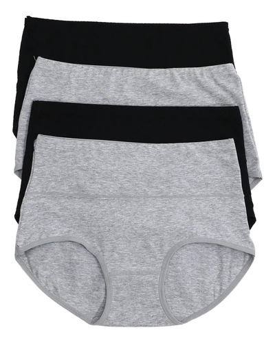 Bragas De Algodón De Cintura Alta De Talla Grande Para Mujer