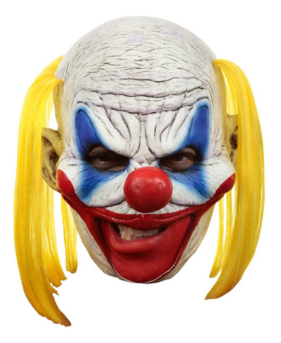 Máscara De Látex Payaso Clooney Clown Deluxe Sin Barbilla