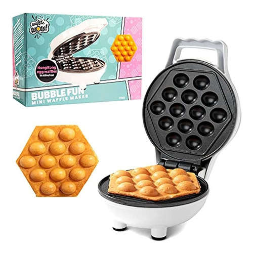 Bubble Mini Waffle Maker - Haga Que El Desayuno Sea Especial
