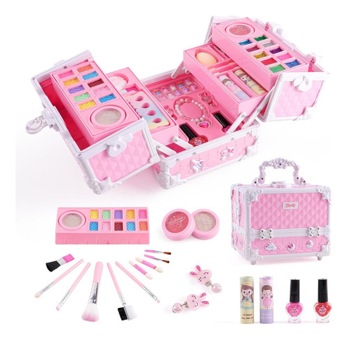 Juego De Maquillaje Lavable Real Para Niñas Sets De Belleza