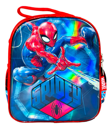 Mochila Lonchera Y Lapicera Spiderman Original Primaria M3