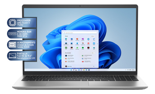 Laptop Dell Inspiron 3535 Ryzen 5 8gb 512g Ssd 15.6 Open Box