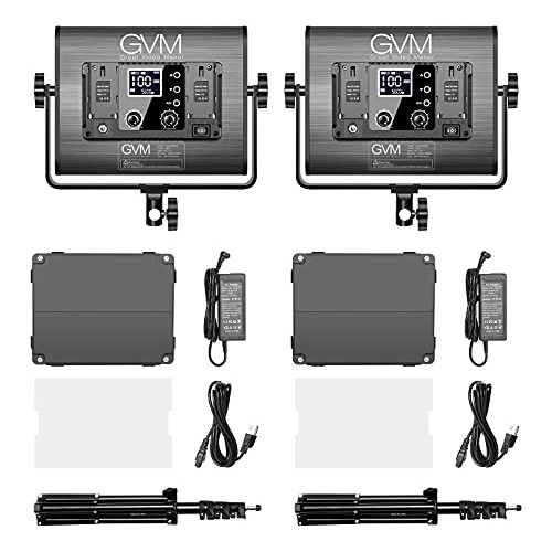 Luz De Vídeo Led Gvm Rgb Con Kits De Iluminación, 680rs 50w