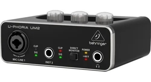 Interfaz De Grabación Behringer Um2 Interface U-phoria Um2