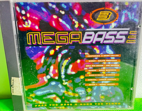 Cd Original Mega Bass 3. Telstar. 1991. 1a Ed. Importado Uk.