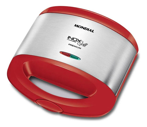 Sanduicheira Elétrica E Grill Mondial S19 800w Vermelho 127v