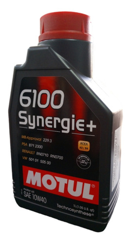 Aceite 10w40 Semisintetico 6100 Motul