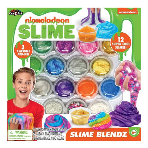 Slime Nickelodeon Blendz 12 Slime Colores