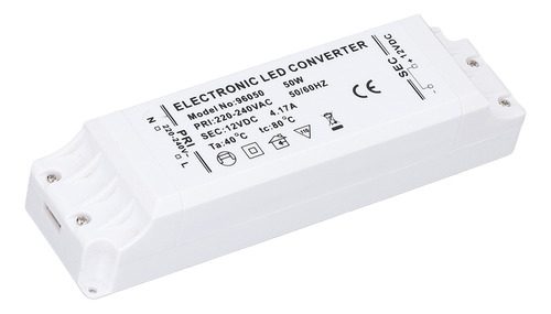 Controlador De Transformador Led 50w 12v 4.17a De Potencia D