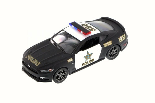 Kinsmart Ford Mustang Gt Police 2015, Color Negro 5386dp - M