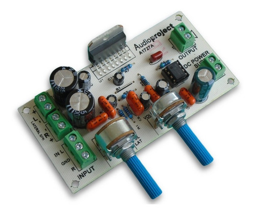 Imagen 1 de 6 de Modulo Amplificador 2.1 6+6+20 W Con Volumen - Audioproject