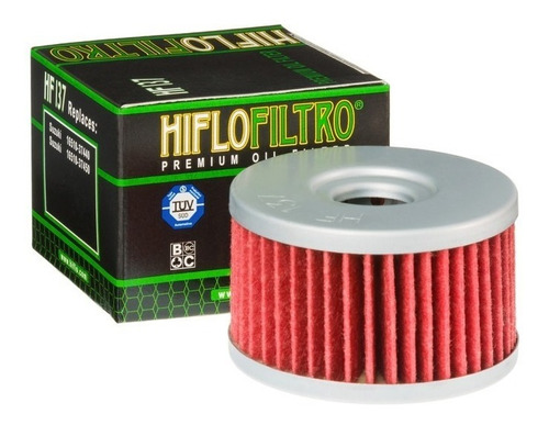 Filtro De Aceite Premium Para Moto Hiflofitro Hf137 Suzuki