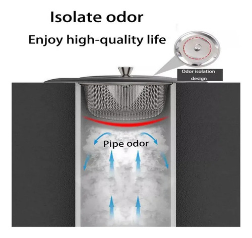 N Filtro Antiobstrucción Fregadero/lavabo Pelo+residuos