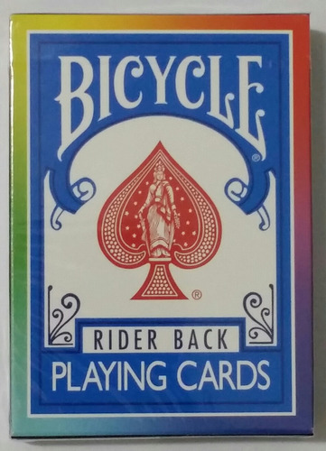 Mazo Naipes Bicycle Rainbow Black Cardistry Magia Coleccion