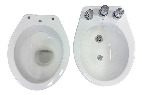 Imagen 4 de 9 de Juego Sanitarios Completo Deca Inodoro Mochila Bid Envio