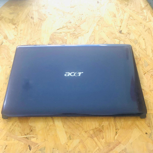 Carcaça Notebook Acer Aspire 4736 Tampa Da Tela Azul