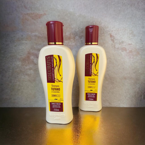 Kit 2 Shampoo Limpeza Suave Tutano 250 Ml Bio Extratus K8139