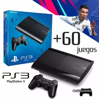Playstation 3 Ps3 Rf + 60 Juegos + 2 Controles + Fifa 19