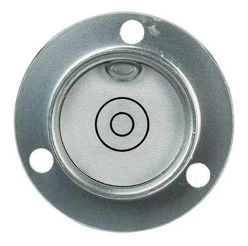 Nivel Burbuja Circular Aluminio Metalico Preciso Horizontal