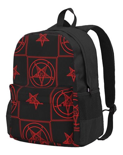 Mochila Baphomet Bandana Para Mujer, 3d Trend Children Sc