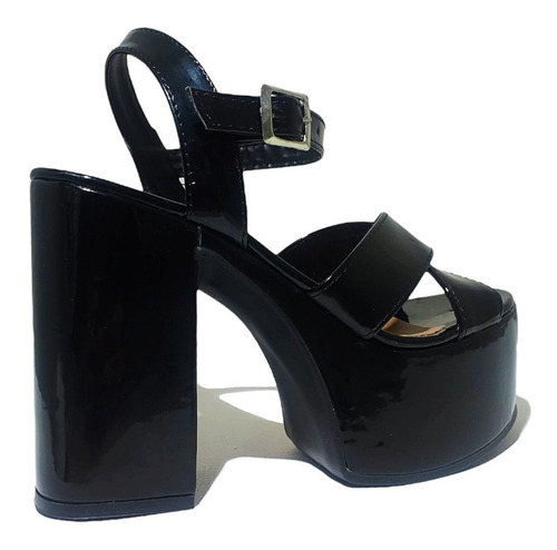 Imagen 3 de 5 de Sandalias Sami Charol Black