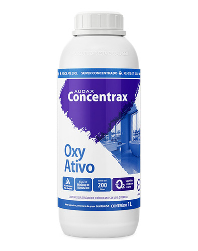 Limpador Oxy O2 Ativo Concentrax 1l Rende Até 200l Audax