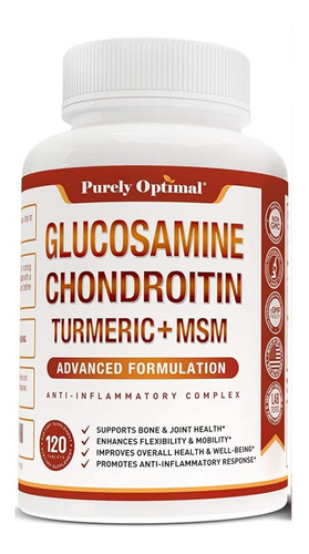 Purely Optimal Glucosamina 120 Tab - Unidad a $2338