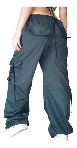 Pantalon Cargo Ancho Mujer