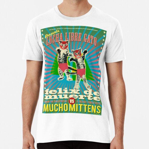 Remera Lucha Libre Gato Algodon Premium