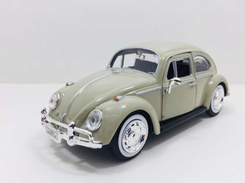 Miniatura Volkswagen Fusca 1966 Areia Motormax 1/24