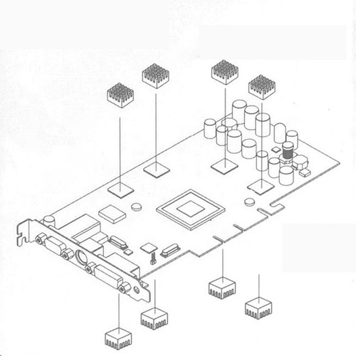 Cooler De Cpu Com Dissipador De Calor De Cobre De 8 Peças