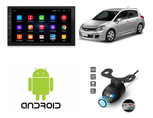 Imagen 1 de 5 de Radio Multimedia Android P/ Nissan Tiida + Instalación + Cám