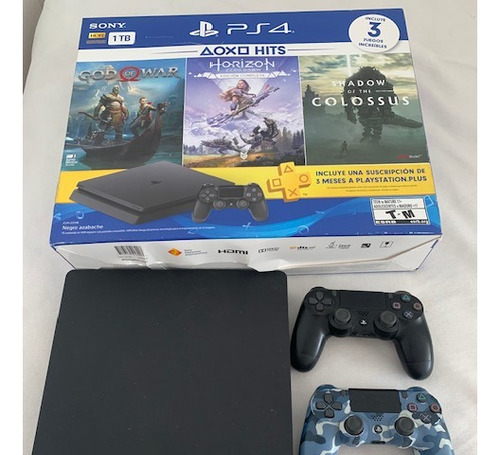 Sony Playstation 4 Slim 1tb Hdr Color Negro Azabache