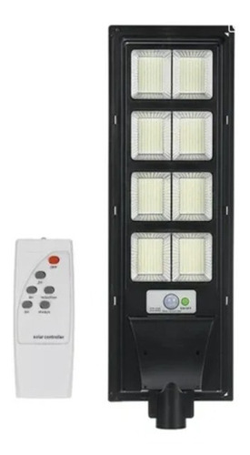 Foco Solar Led 400w Panel Incorporado + Soporte 