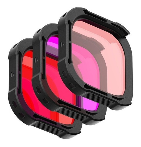 Kit De Filtros Para Gopro Hero 9 Y Hero 10 Black P/ Carcasa