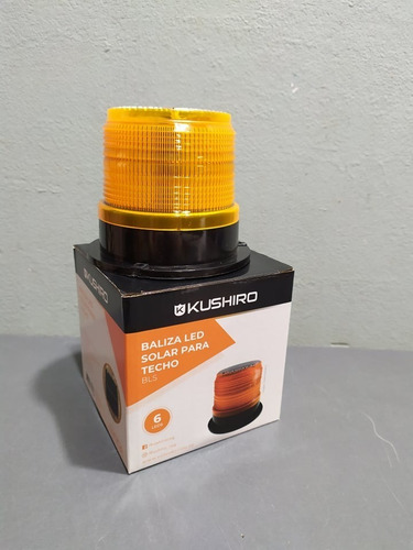 Baliza Led Solar Para Techo Kushiro Sirena Alarma