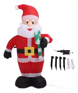 Papá Noel Inflable Blow Up Christmas Decor De 1,2 M