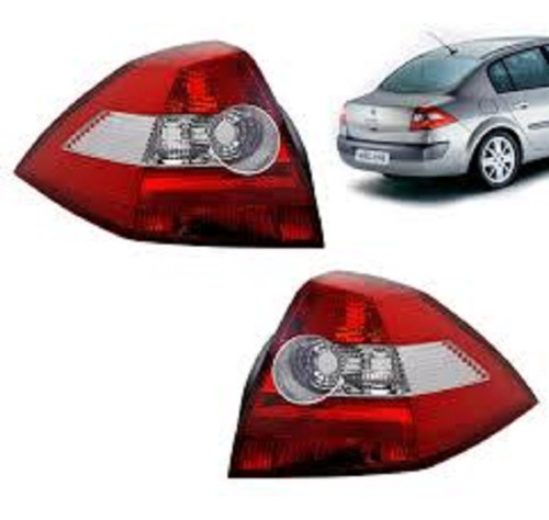 Juego Faros Optica Megane 2005 2006 2007 2008 2009 2010