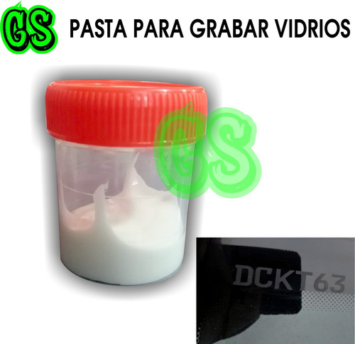 Pasta Acido Para Grabar Vidrios Patente Grabado 20g