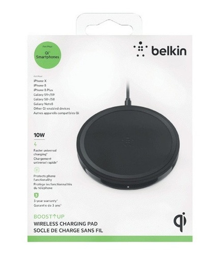 Cargador Inalámbrico Tipo Almohadilla. Belkin 10w