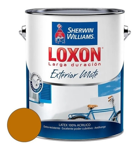 Pintura Loxon Latex Exterior Sherwin Williams Mate Color X 20 Lts 