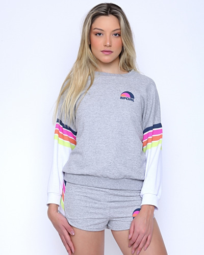 Moletom Rip Curl Surf Revival Wave Light Grey