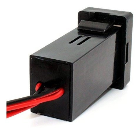 Vehiculo 12v 5v 3.1a Puerto Usb Dual Cargador Montaje Luz 2