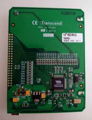 Tarjeta Para Disco De 1.8'' Transcend Ts40ghdu1