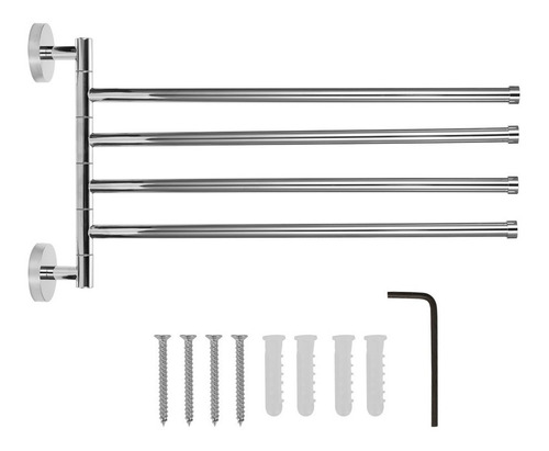 Toallero  4  Brazo Cromado 