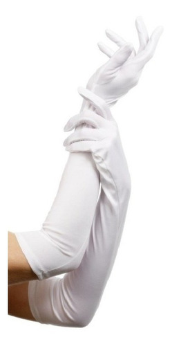 Imagen 2 de 6 de Guantes Largos De Dama Charleston 55cm Negro O Blanco