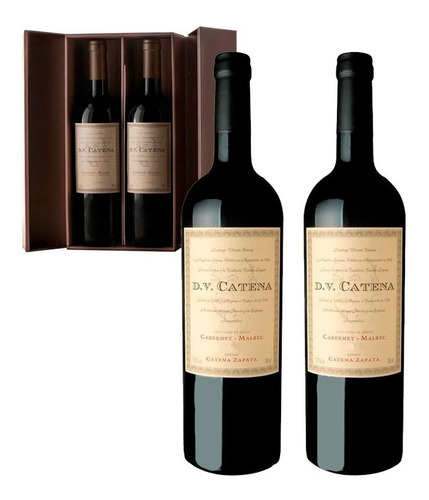 Vino Dv Catena Cabernet Malbec X 2 750 Ml + Estuche