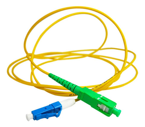 5 Pç Cordão Óptico Simplex Monomodo Sc-apc Lc-upc (9/125) 2m