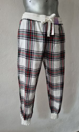 Pantalon Jogger Pijama Franela A Cuadros Stars Above Mujer