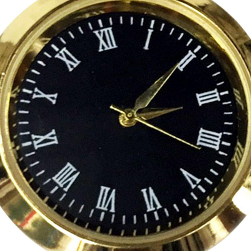 Inserto De Reloj Redondo Fácil De Leer Mini Reloj De Metal